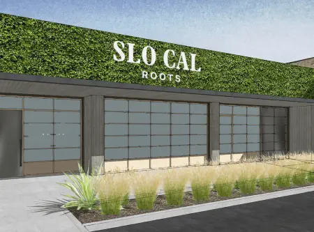 Exterior view of SLO Cal Roots in San Luis Obispo, a premier dispensary dedicated to quality plant medicine and community wellness.